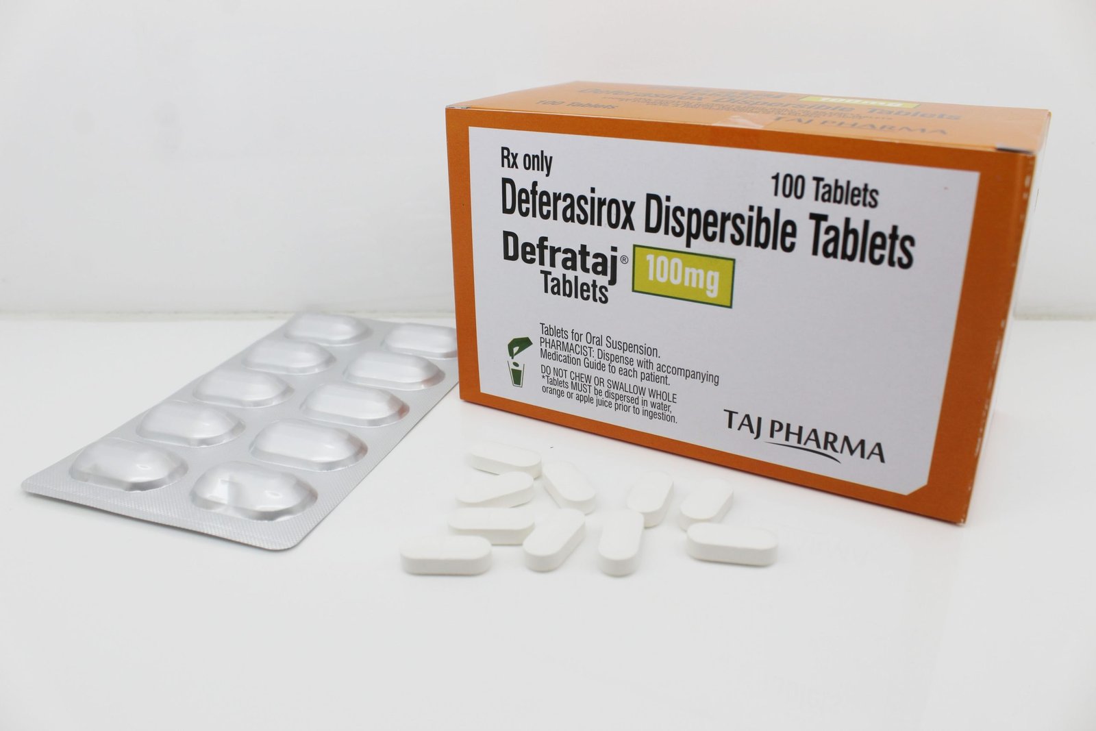 Deferasirox Dispersible Tablets 100mg Manufacturers Suppliers Exporters in India