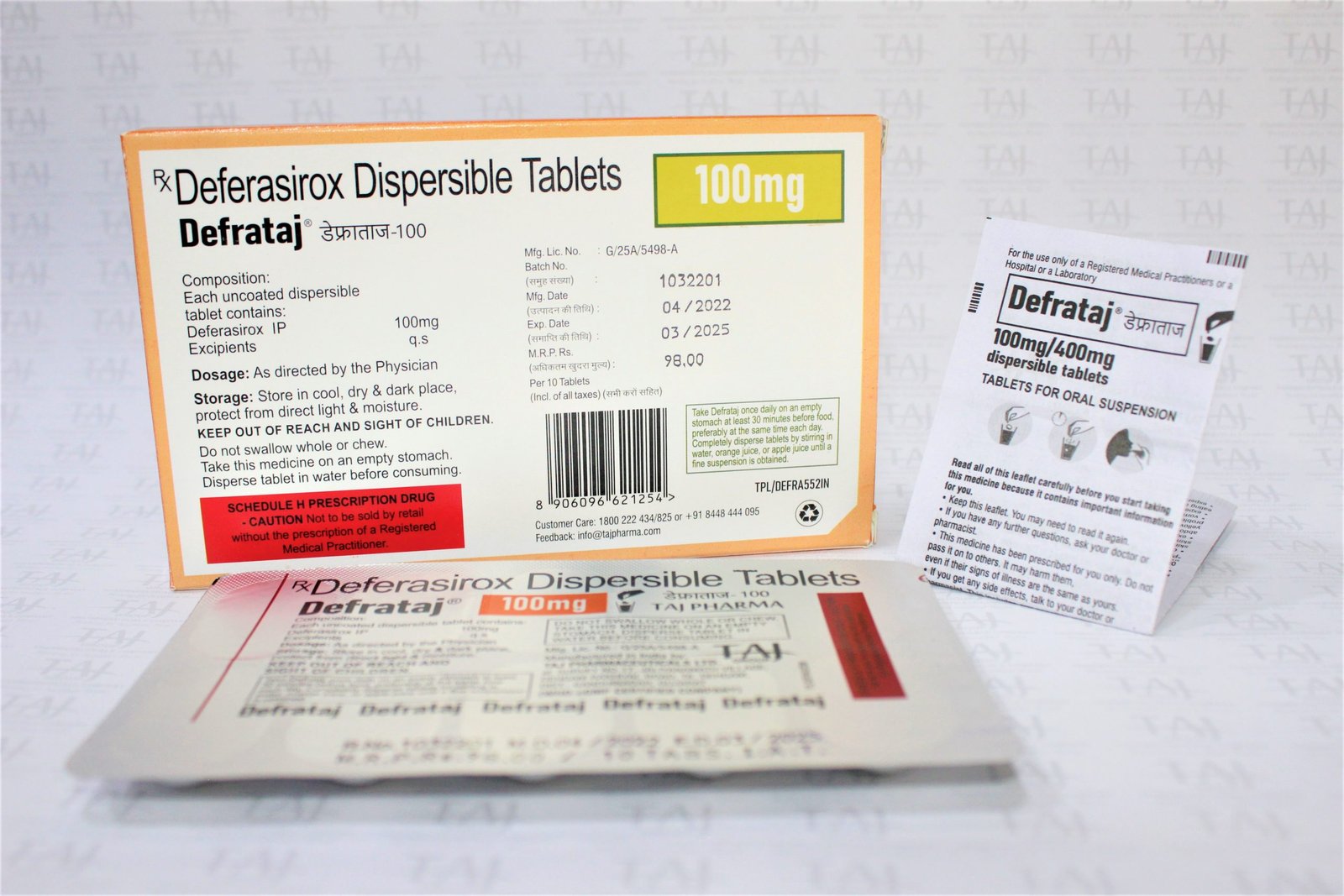Deferasirox dispersible tablets 100mg FDA approved, Deferasirox dispersible tablets 100mg manufacturers, suppliers & exporters in India. Get contract manufacturing for Deferasirox dispersible tablets 100mg, Find best price for Deferasirox dispersible tablets 100mg generic drug and Deferasirox dispersible tablets 100mg generic version available at best price from GMP approved manufacturer