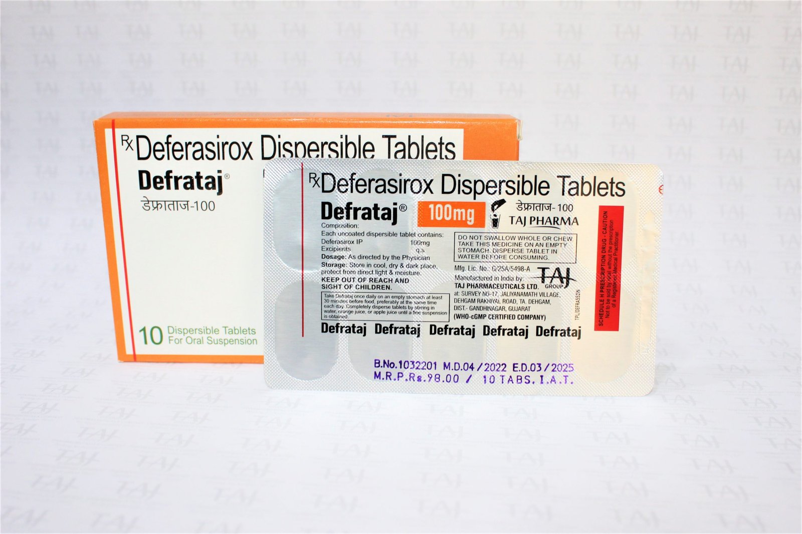 Deferasirox dispersible tablets 100mg exporters India, Deferasirox dispersible tablets 100mg manufacturer from India, Deferasirox dispersible tablets 100mg suppliers, Deferasirox dispersible tablets 100mg