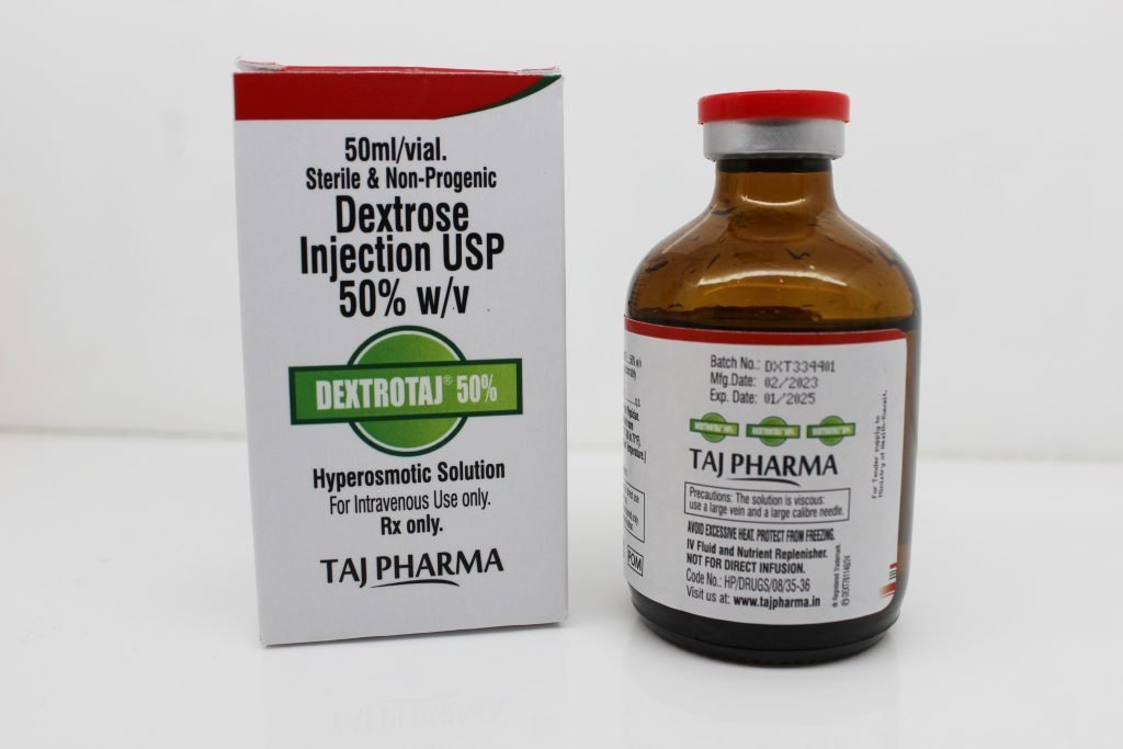 Dextrose Injection USP 50% w/v Supplier Vapi Gujarat