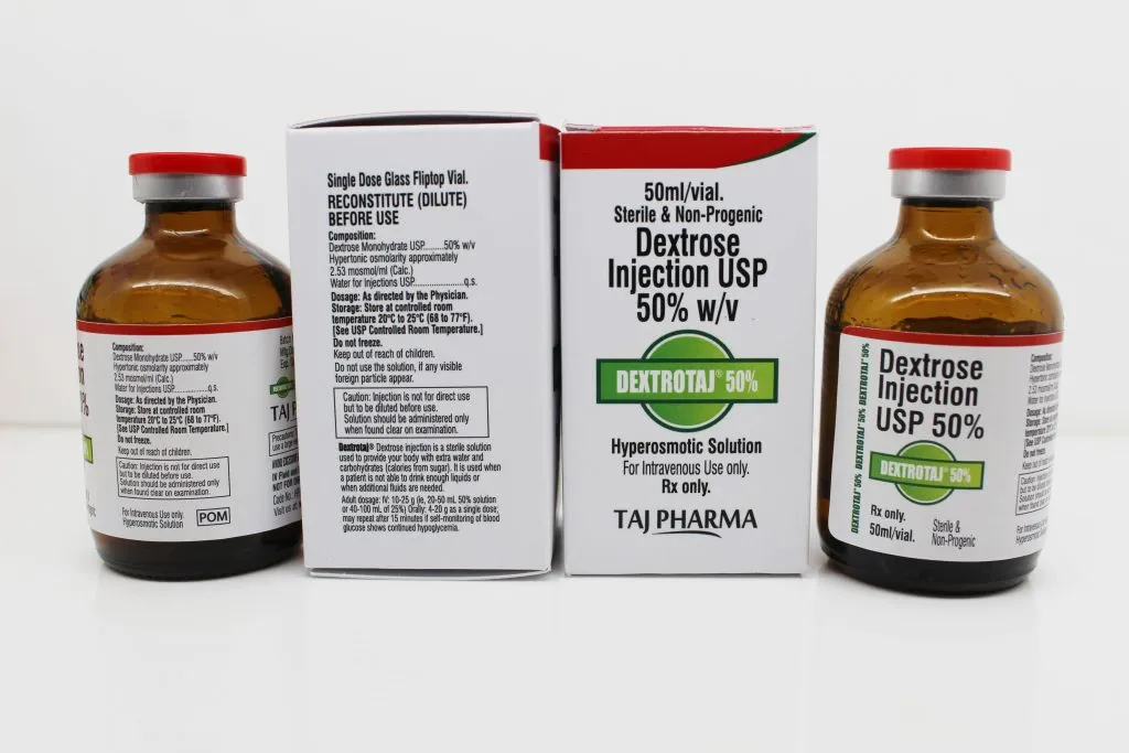 Dextrose Injection USP 50% GMP Approved
