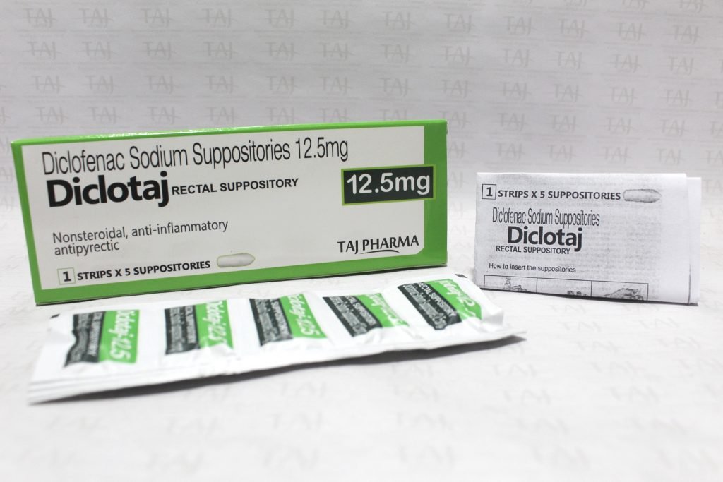 Diclofenac Sodium Suppositories 12.5 mg Taj Pharma
