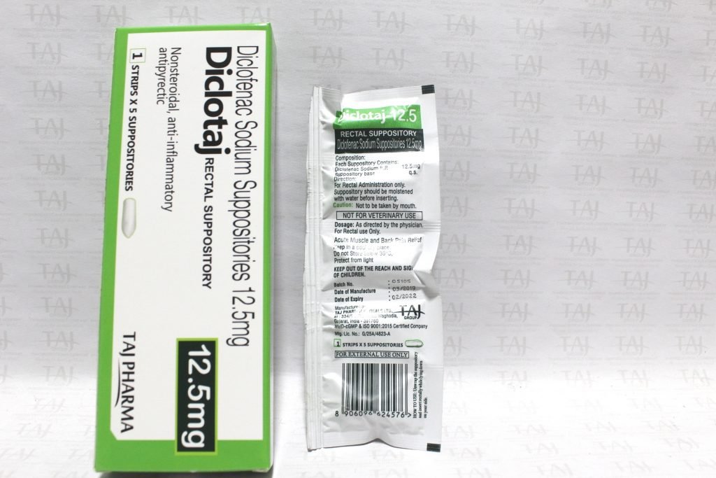 Diclofenac Sodium Suppositories Taj Pharma