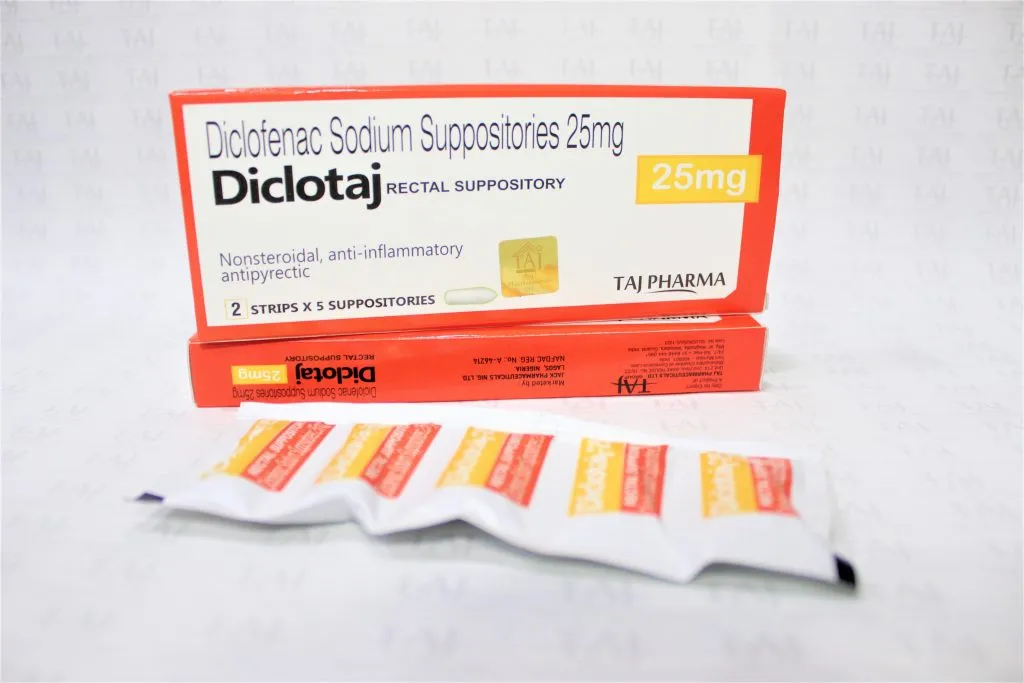 Diclofenac Sodium Suppositories 25mg Exporters India