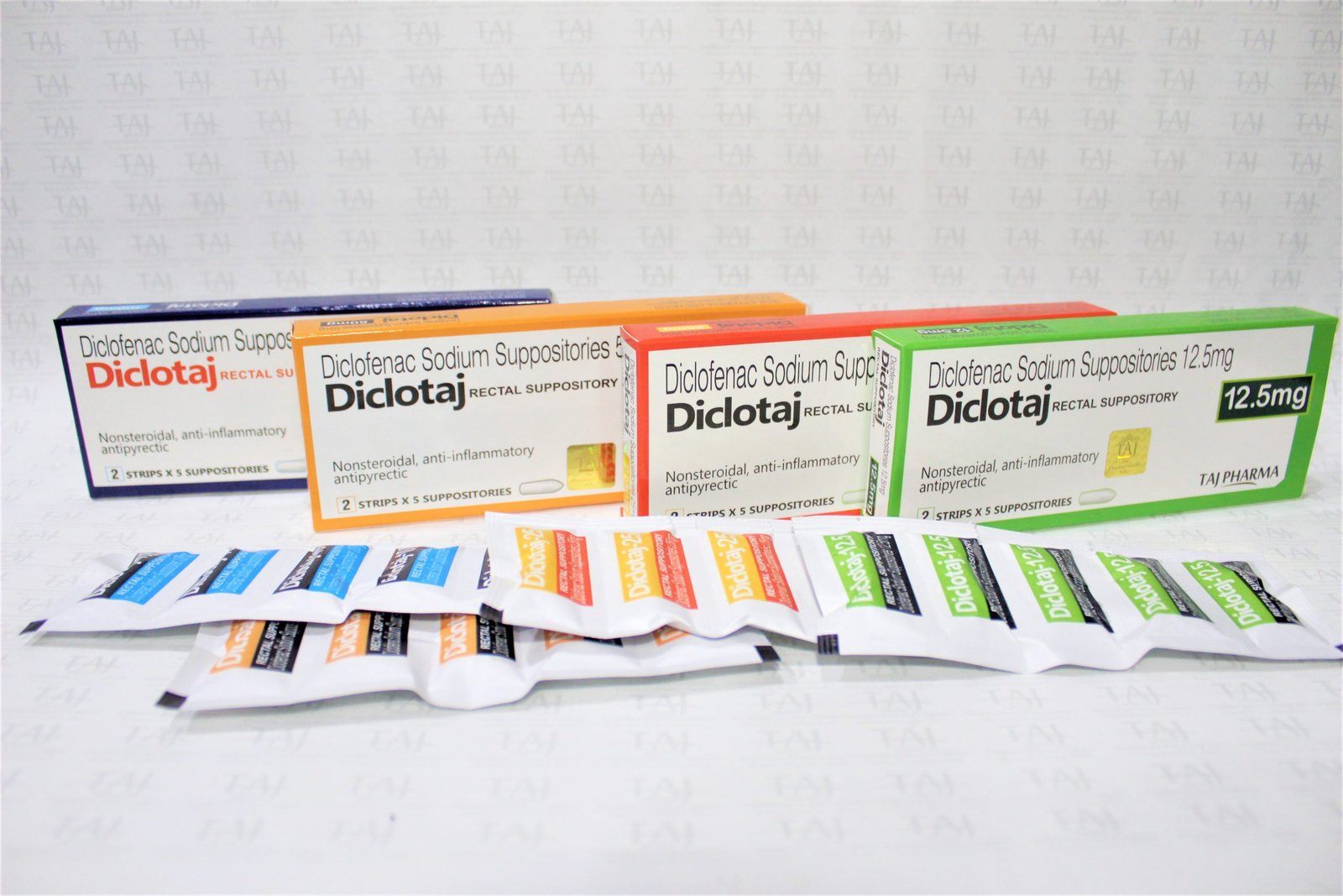 Diclofenac Suppository manufacturers & Diclofenac Suppository suppliers in India. Taj Pharmaceuticals, the well-known Diclofenac Suppository manufacturer in India gives the assurance of high-quality and purity.