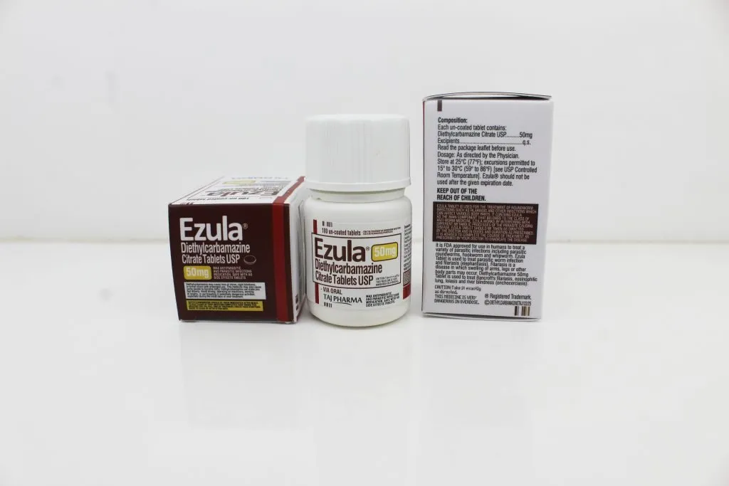 Diethylcarbamazine 50mg Tablets Manufacturer & Suppliers in India