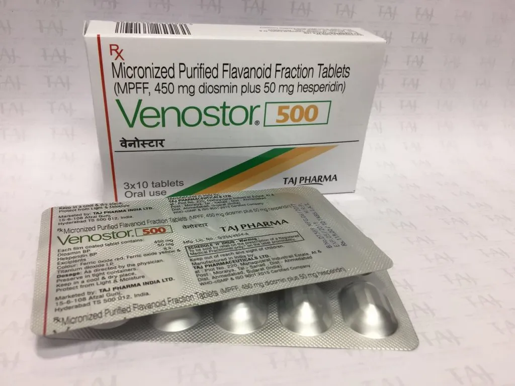 Disomin-Hesperin-Flavonoid-Micromized-Tablets- (Venostor)-1000 mg-Taj Pharma