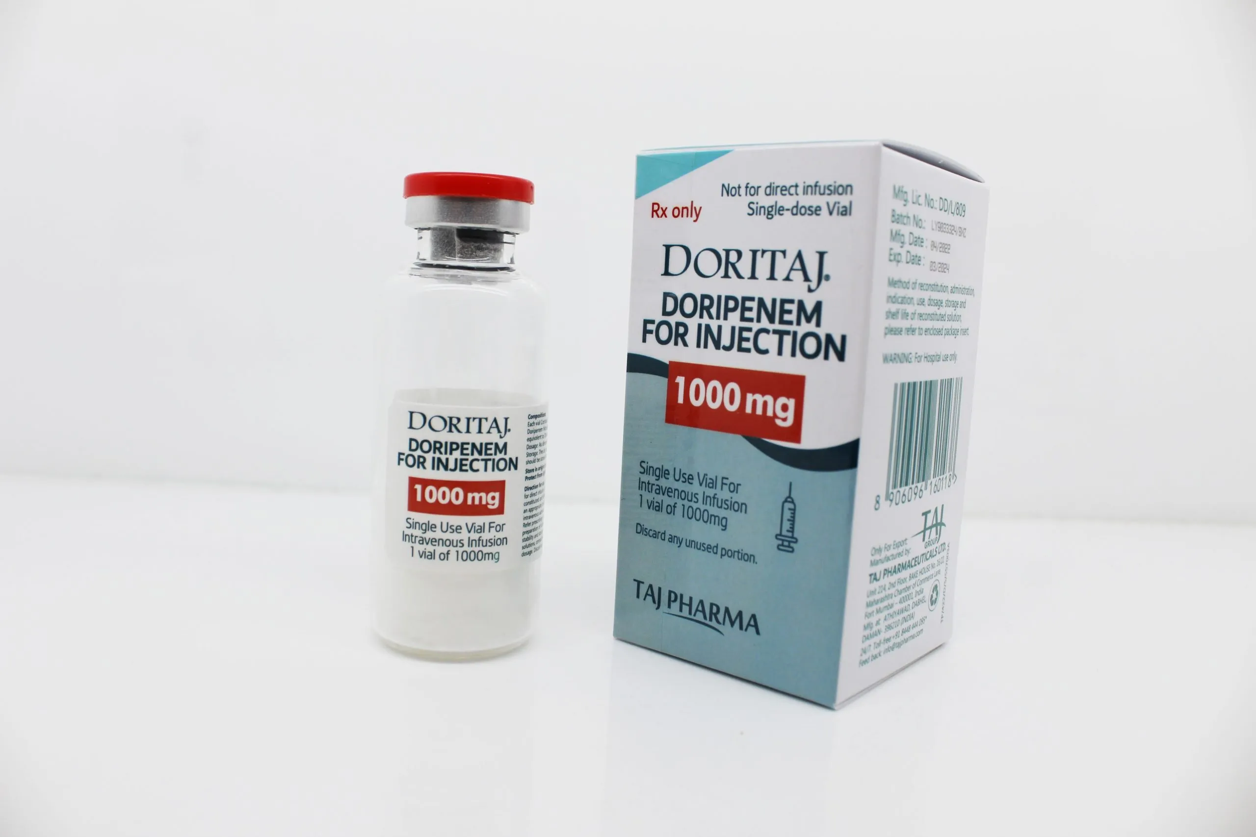 Doripenem for Injection 1000mg Manufacturer Supplier in all India