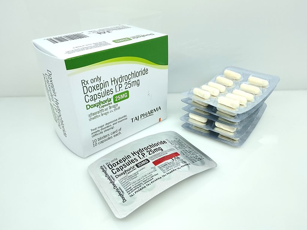 Doxepin Hydrochloride Capsules 25mg Manufacturer Supplier and PCD Pharma Franchise