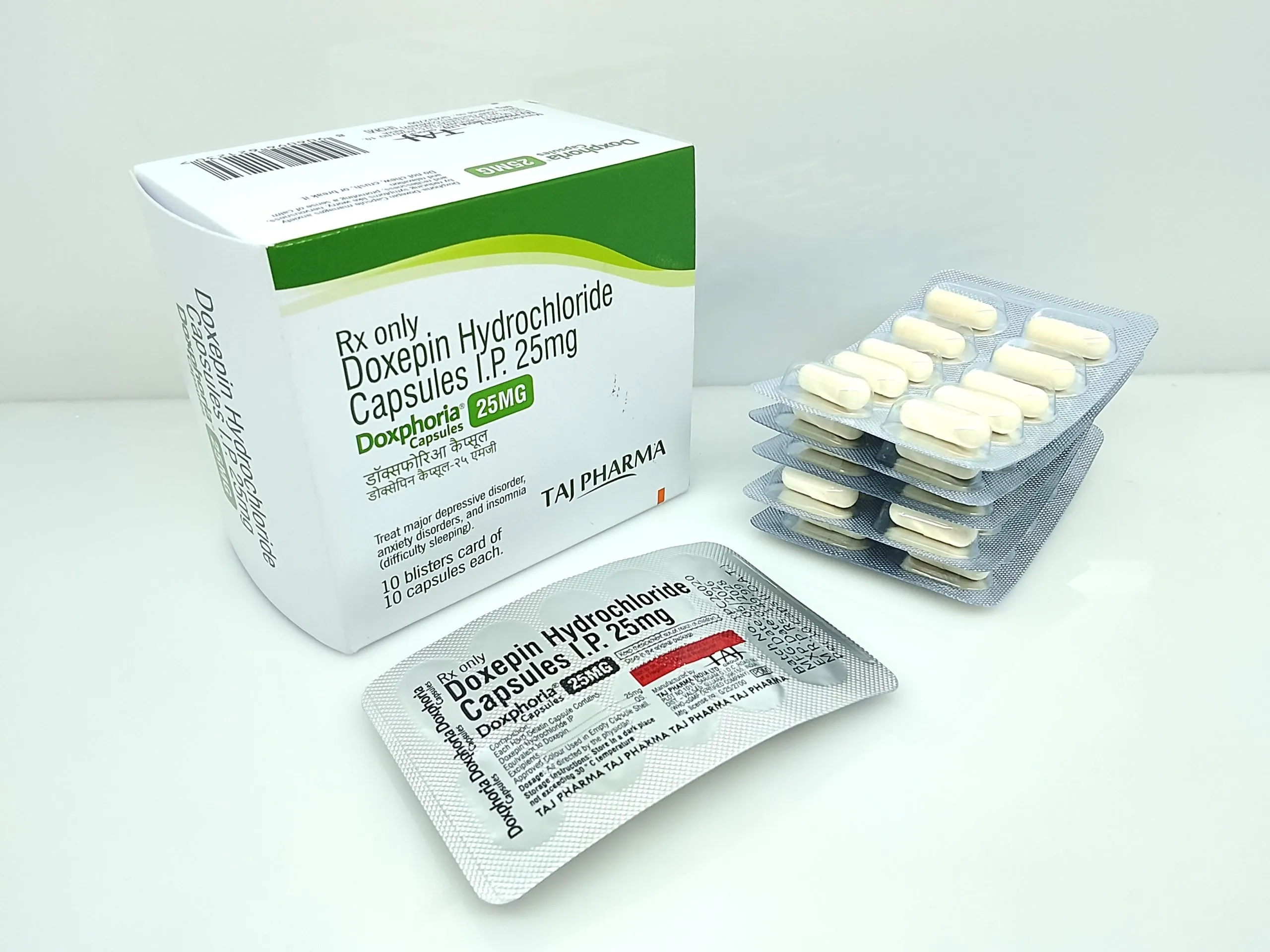 Doxepin Hydrochloride Capsules 25mg Manufacturer Supplier and PCD Pharma Franchise