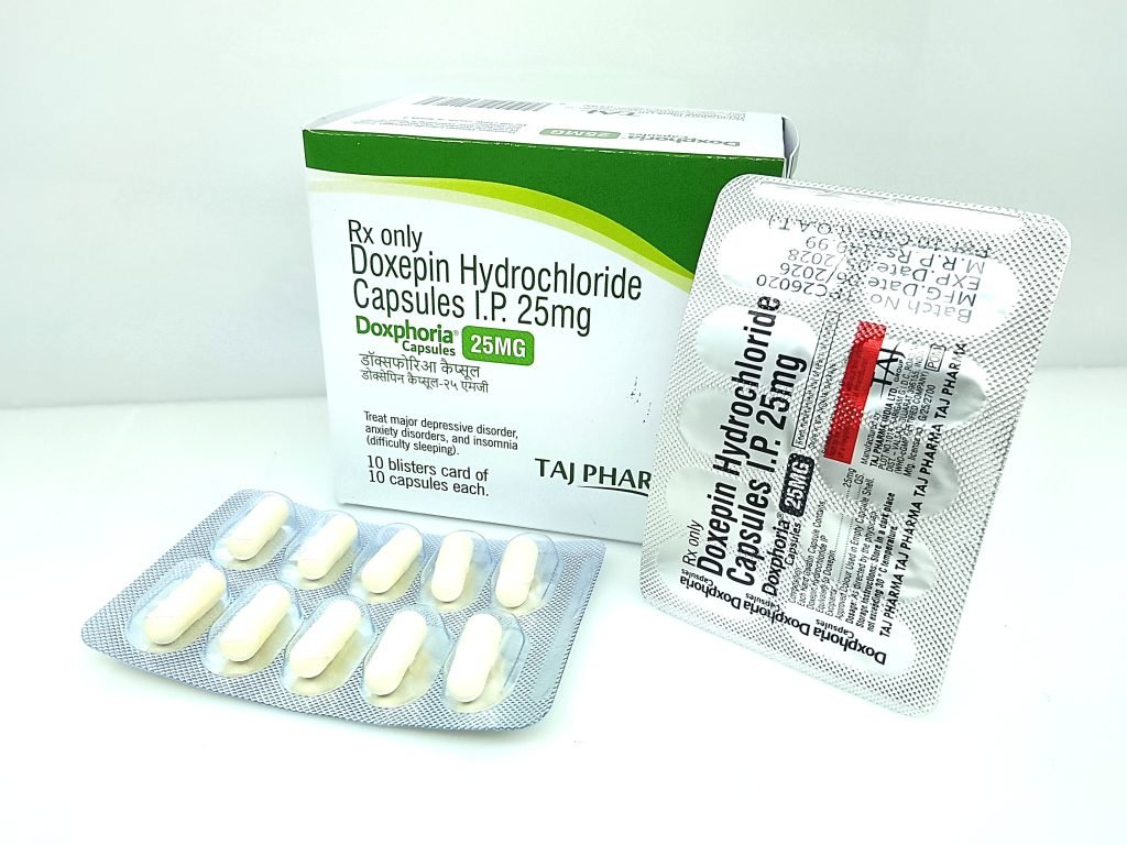 Doxepin Hydrochloride Capsules 25mg Manufacturer & Suppliers in India