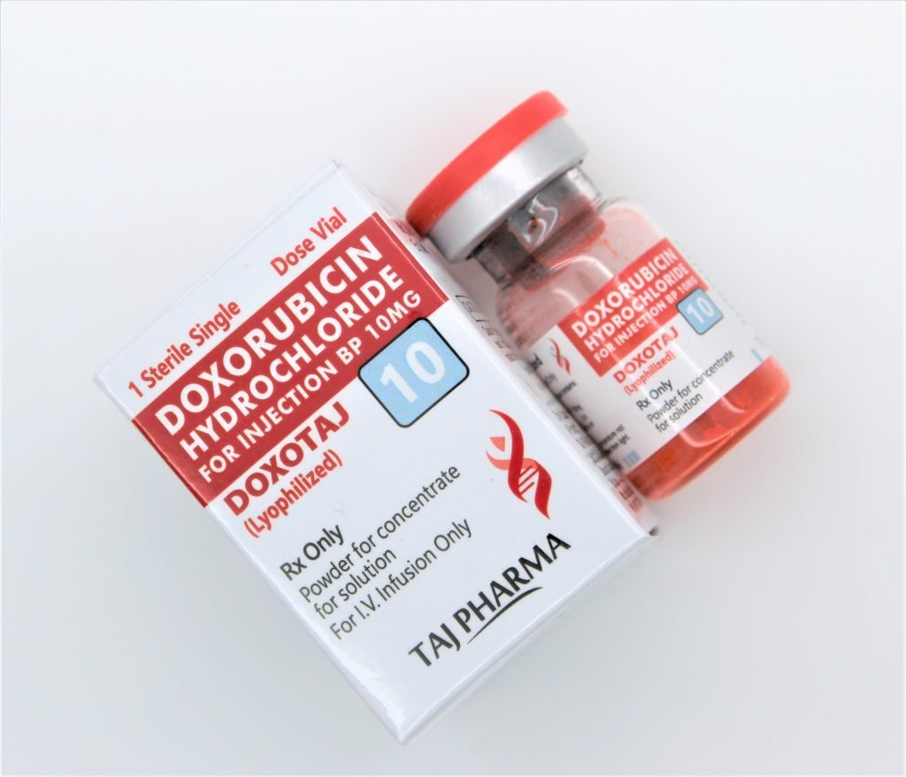 Doxorubicin Hydrochloride for Injection 10mg FDA Manufacturers India, GMP Suppliers.