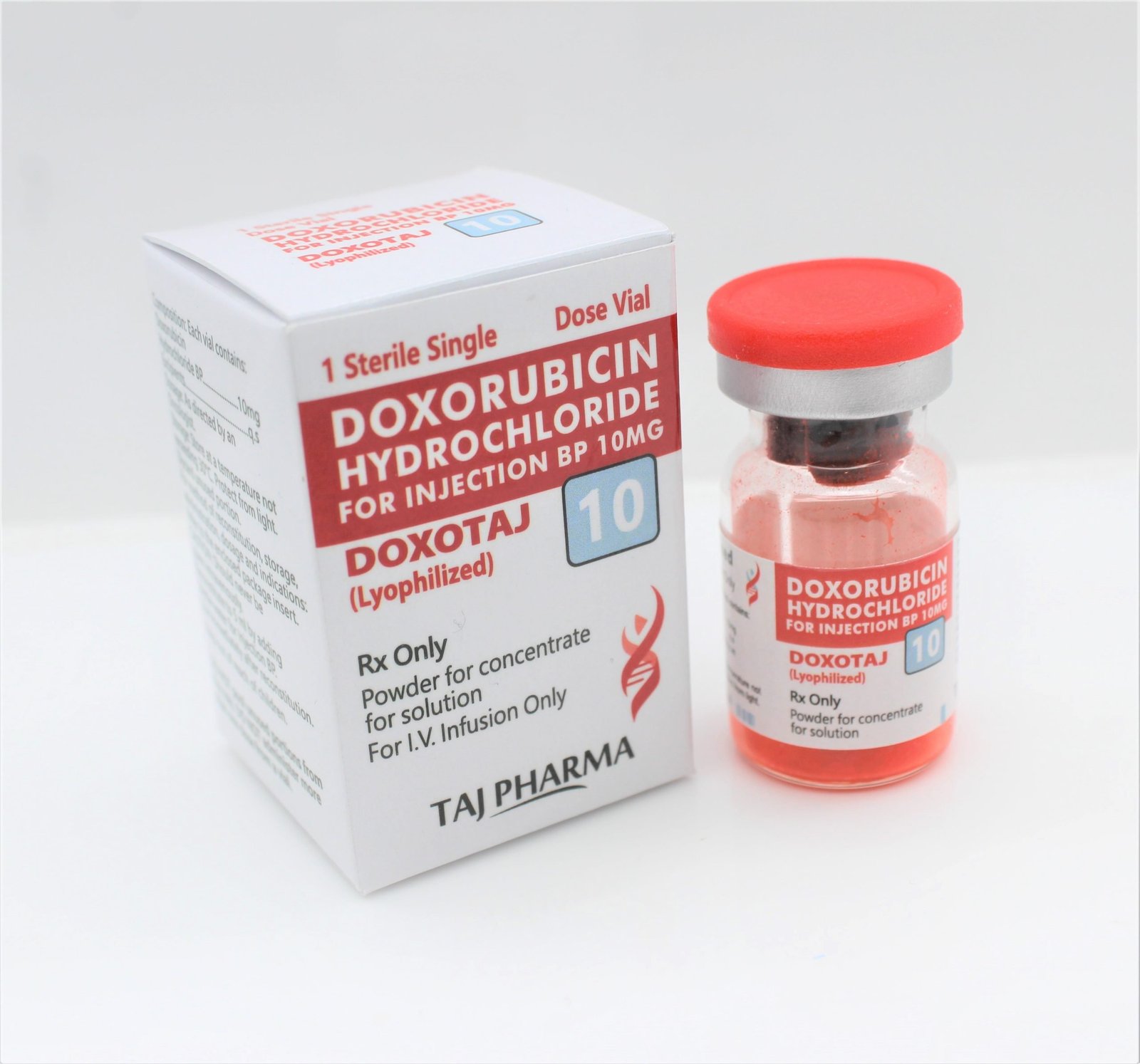 Doxorubicin Hydrochloride for Injection 10mg Manufacturer India Pioneer Exporter.