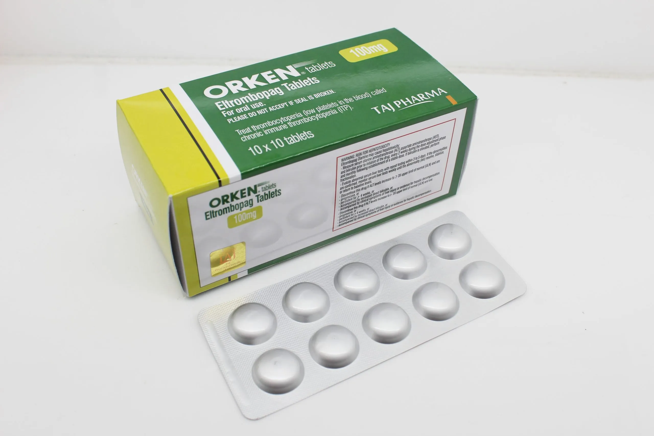 Eltrombopag 100mg Tablet Manufacturer India