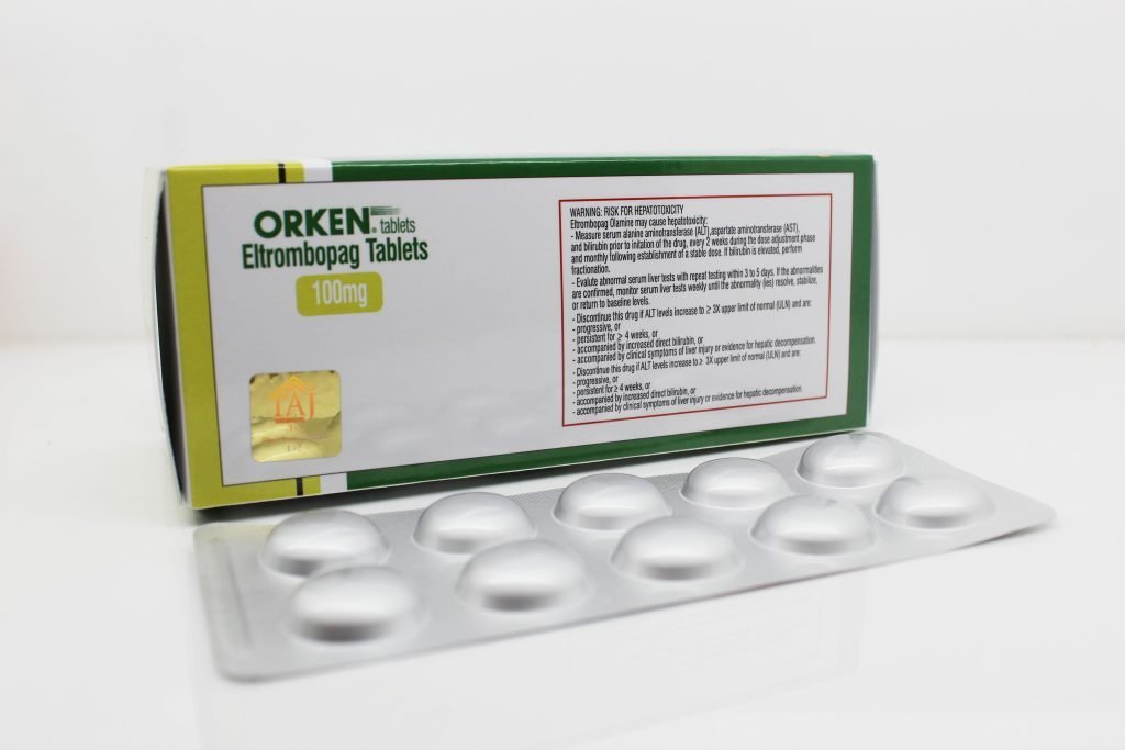 Eltrombopag 100mg Tablet Suppliers India