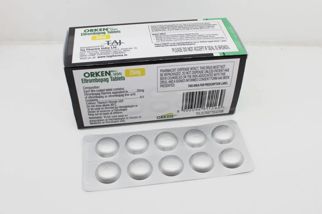 Eltrombopag 25mg Tablet GMP Approved