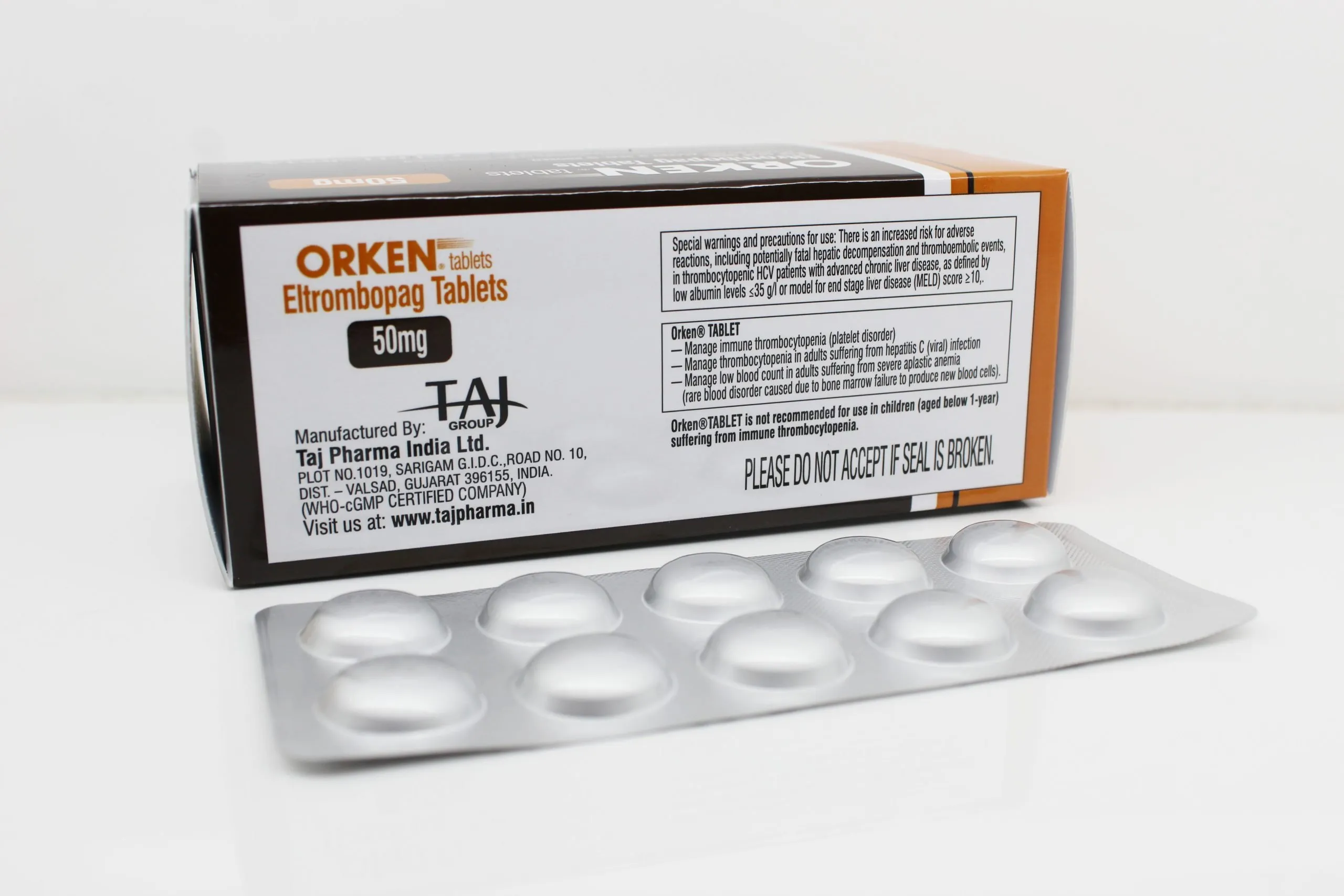 Eltrombopag 50mg Tablet Exporter India