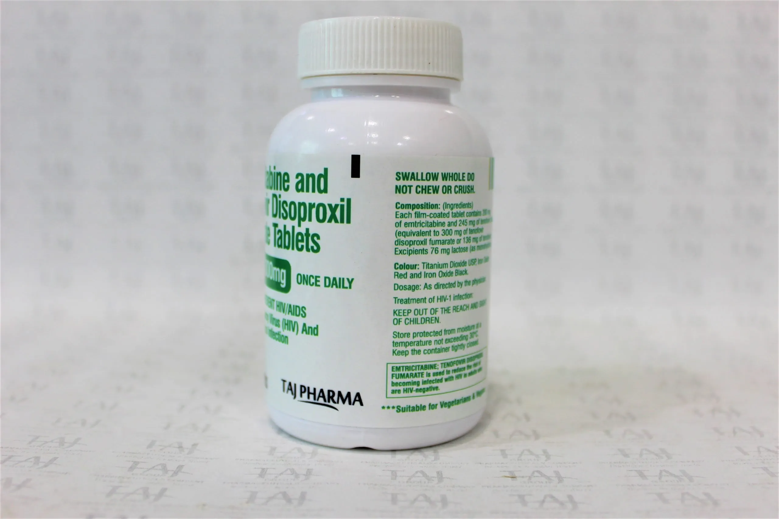 Emtricitabine 200 mg and Tenofovir Disoproxil Fumarate Tablets 300 mg manufacturers, Emtricitabine 200 mg and Tenofovir Disoproxil Fumarate Tablets 300 mg suppliers & exporters in India, Get contact for Emtricitabine 200 mg and Tenofovir Disoproxil Fumarate Tablets 300 mg manufacturing companies from India. Taj Pharma is leading Emtricitabine 200 mg and Tenofovir Disoproxil Fumarate Tablets 300 mg Manufacturers, Emtricitabine 200 mg and Tenofovir Disoproxil Fumarate Tablets 300 mg Suppliers in India, Emtricitabine 200 mg and Tenofovir Disoproxil Fumarate Tablets 300 mg