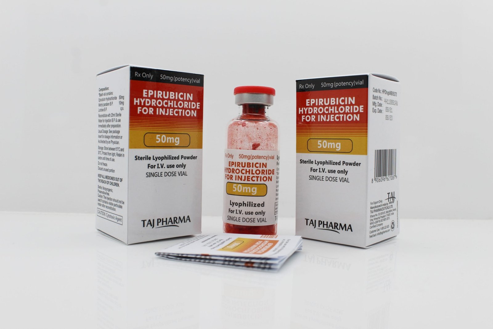Epirubicin Injection 50mg Best Price in Mumbai Maharashtra Taj Pharma