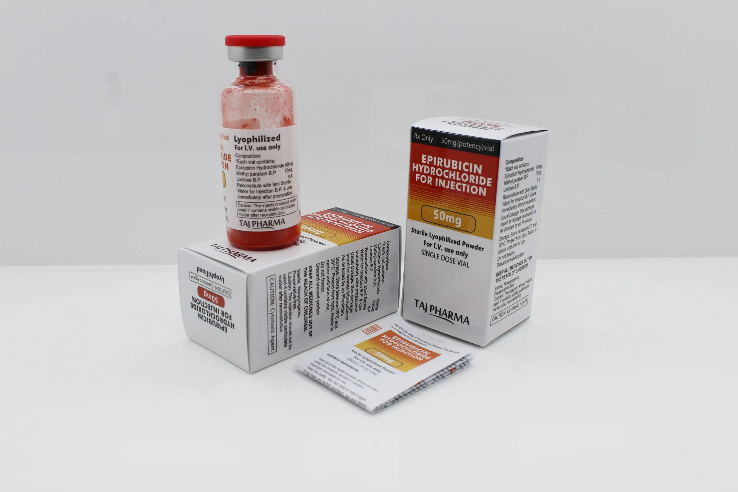 Epirubicin Hydrochloride for Injection 50mg at Best Price in Mumbai Maharashtra Taj Pharma