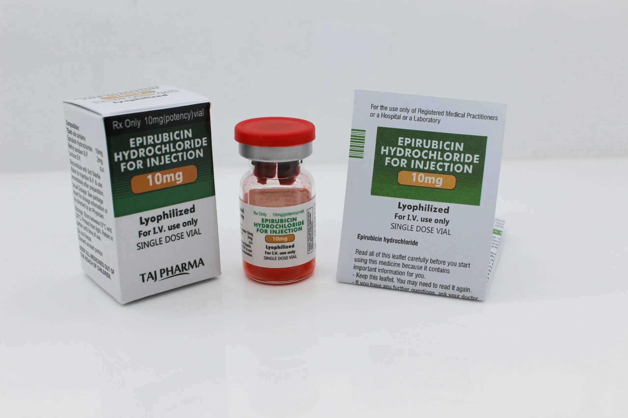 Epirubicin Hydrochloride for Injection 10 mg Manufacturer FDA Approved