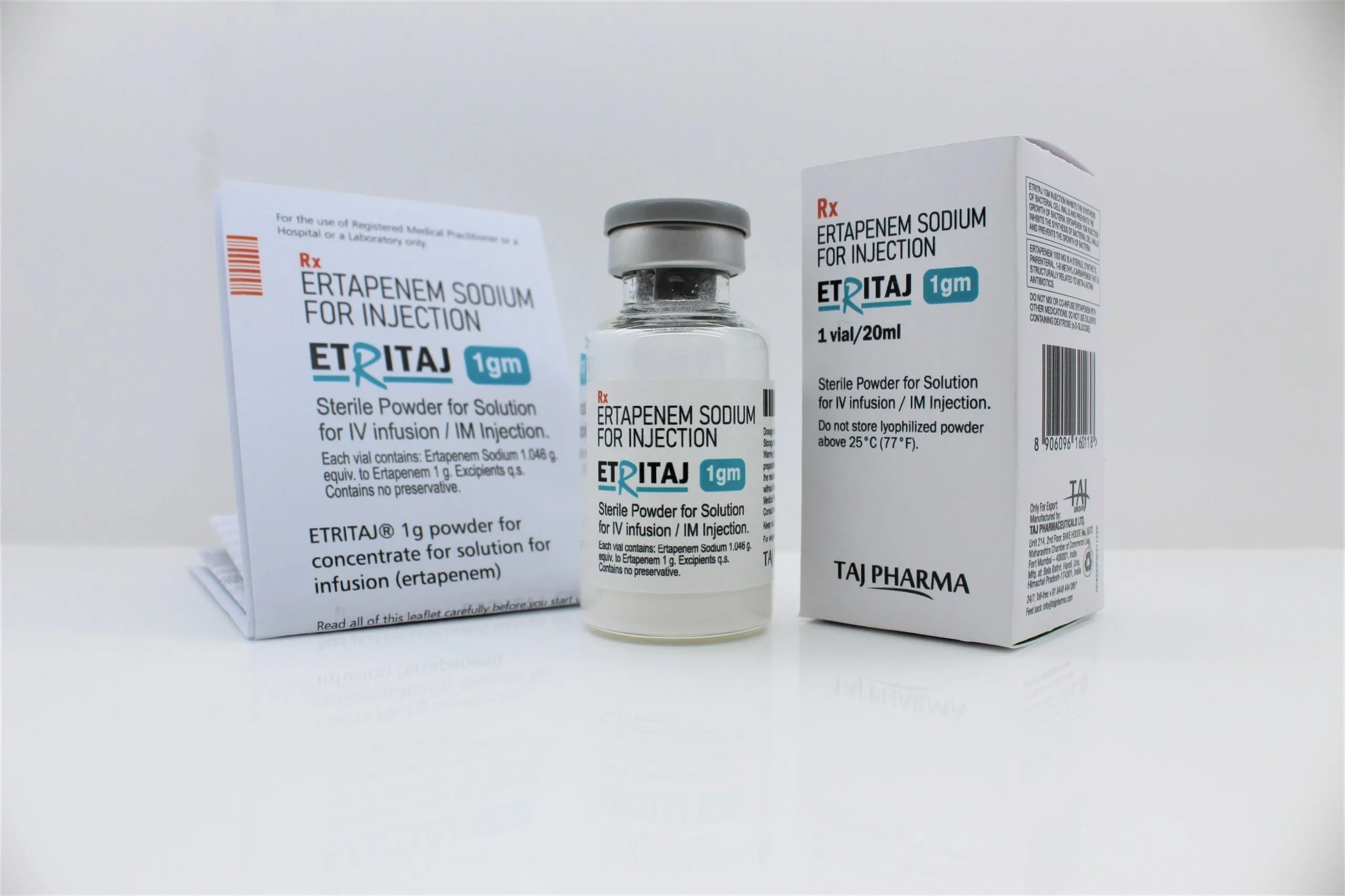Ertapenem Sodium For Injection Suppliers, Exporters in India