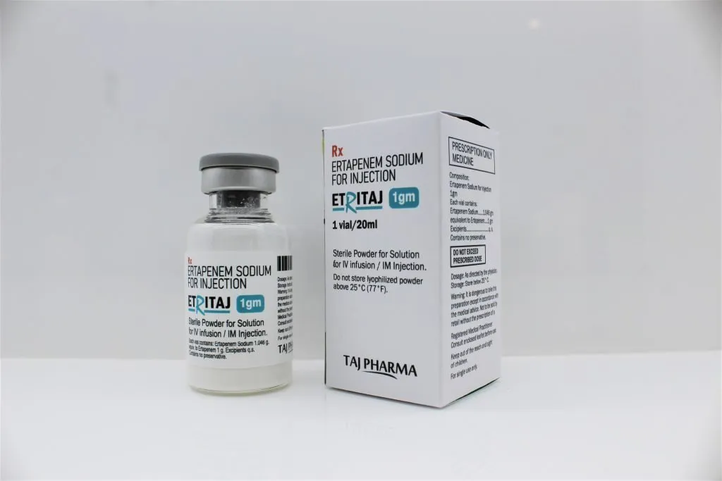 Ertapenem Sodium For Injection 1gm Manufacturers
