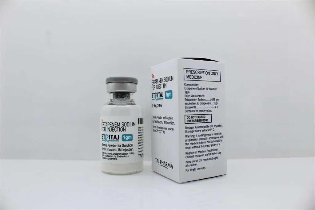 Ertapenem Sodium For Injection 1gm Manufacturer & Suppliers in India