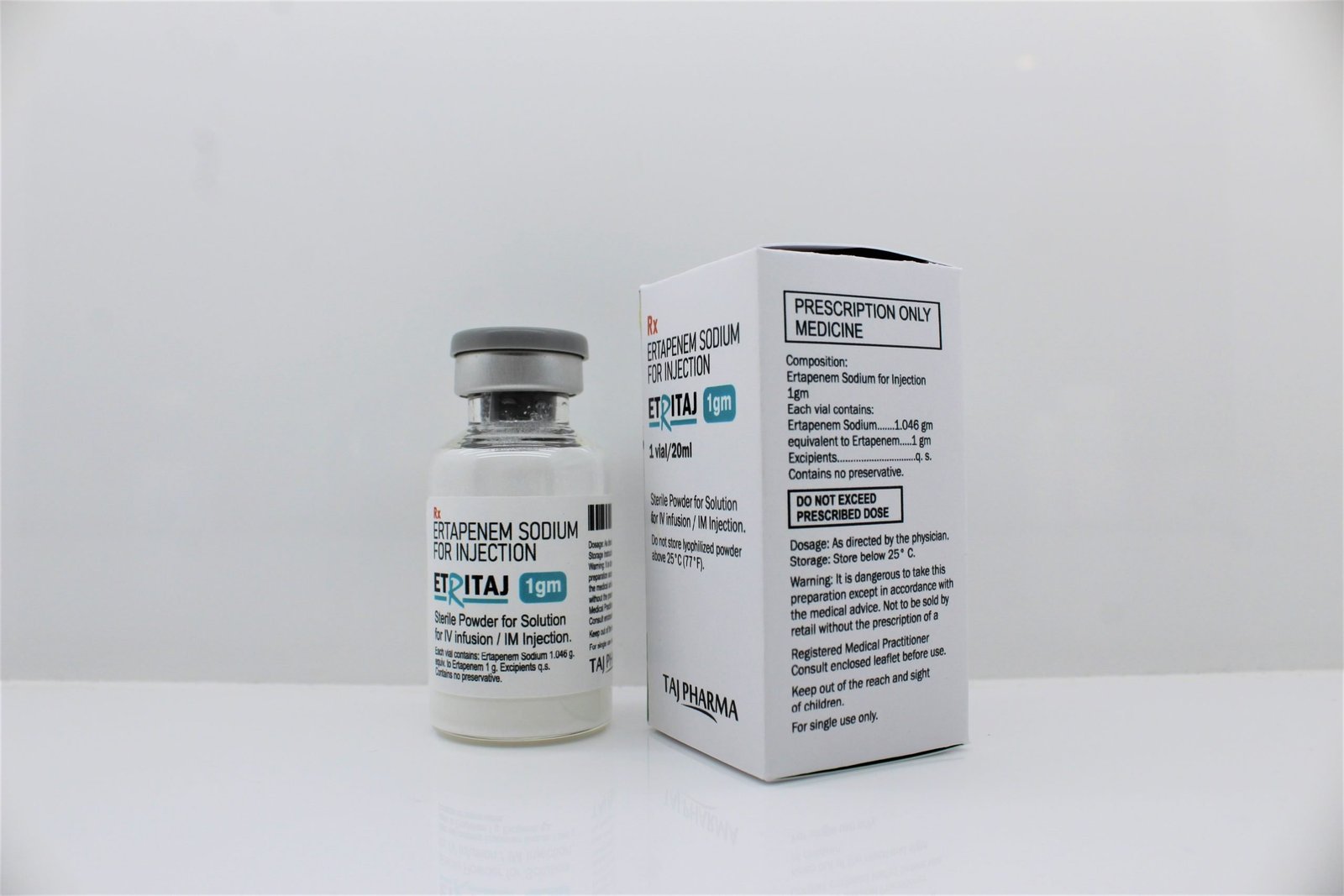 Ertapenem Sodium For Injection 1gm Manufacturer & Suppliers in India