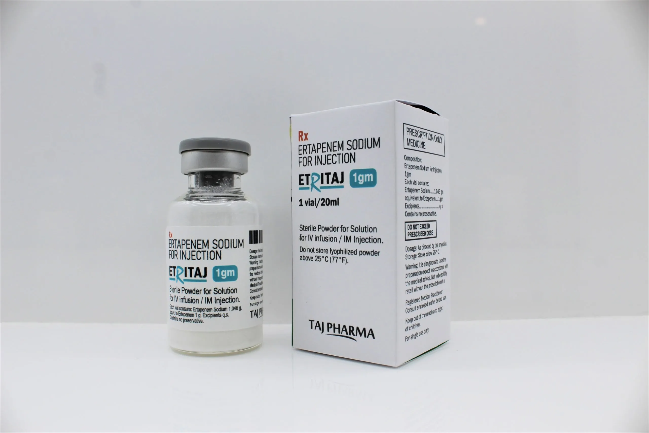 Ertapenem Sodium For Injection 1gm Manufacturers