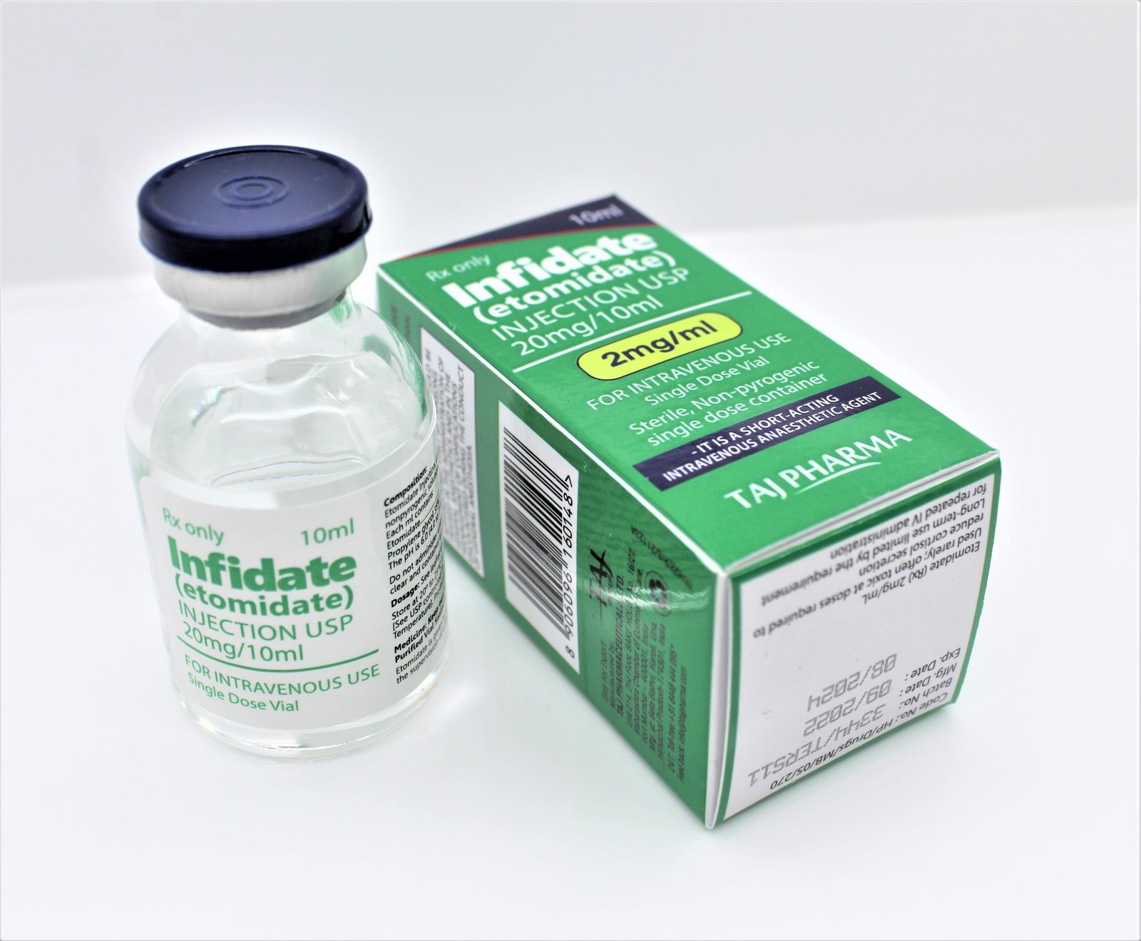 Leading #1 Etomidate Injection USP 20mg/10ml Manufacturer & Supplier in India.