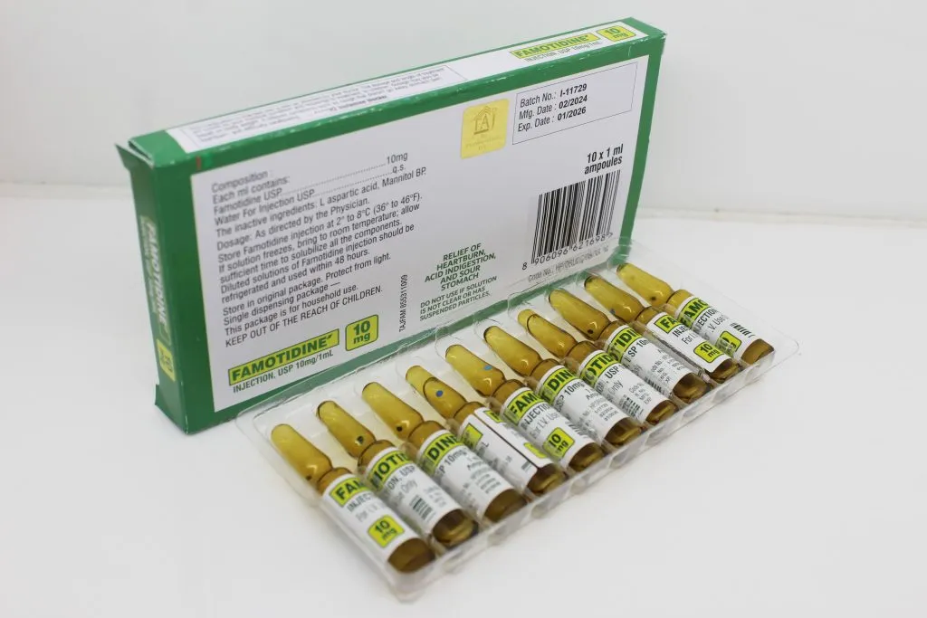 Famotidine 10mg Injection Suppliers India