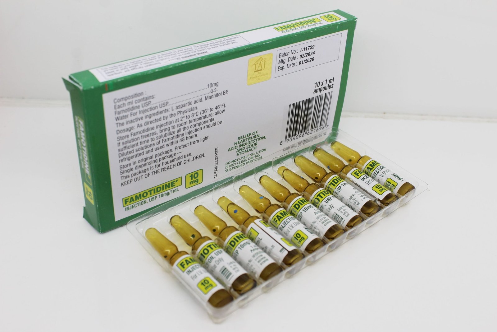 Famotidine 10mg Injection Suppliers India