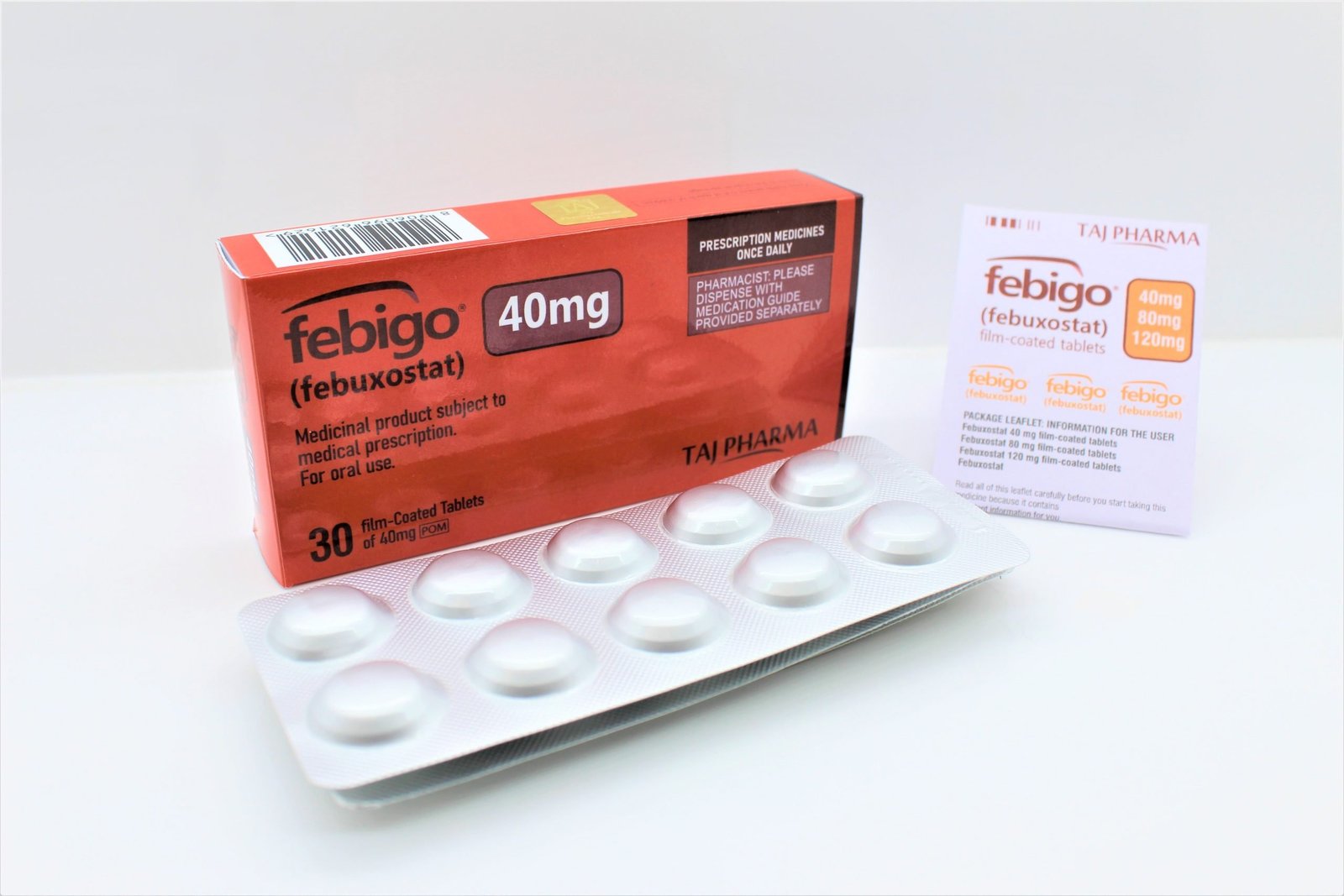 Taj Pharma India is one of the renowned prominent Manufacturer and Supplier of Febuxostat Tablets 40mg; We follow ICH norms for quality standards of Febuxostat Tablets best through effective application of modern machinery based in Vapi, Gujarat, India.