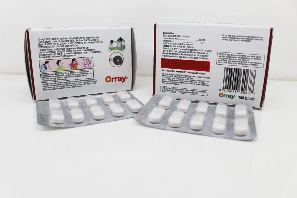 Fenbendazole Tablets 222mg, Suppliers, Exporters in India
