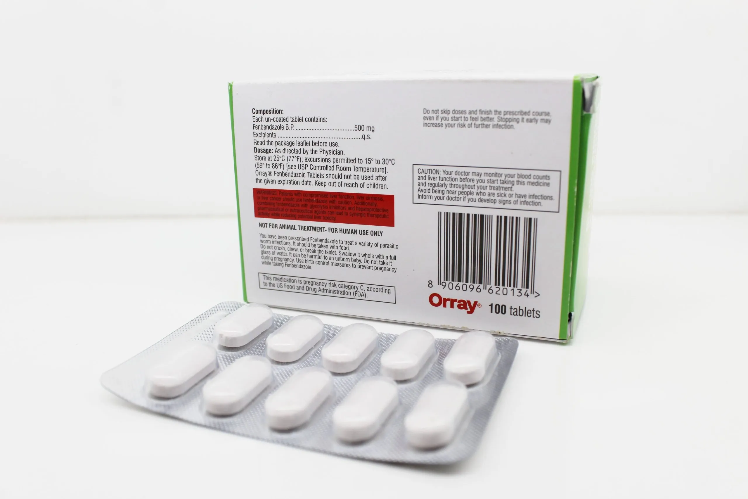Fenbendazole Tablets 500mg Manufacturer from Mumbai