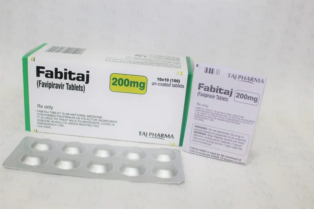 Favipiravir Tablets 200mg, Favipiravir Tablets 200mg product of India, Favipiravir Tablets 200mg taj drug product, Favipiravir Tablets 200mg Drug Information