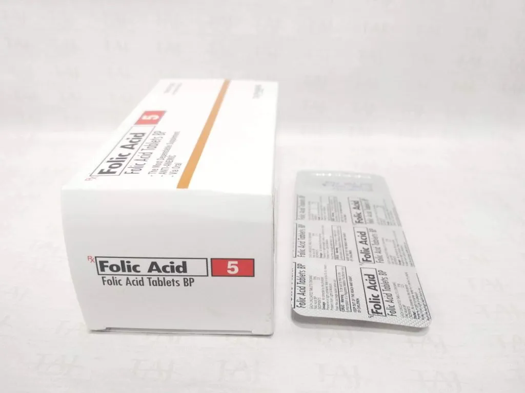 Folic Acid Tablets BP 5 mg Taj Pharma