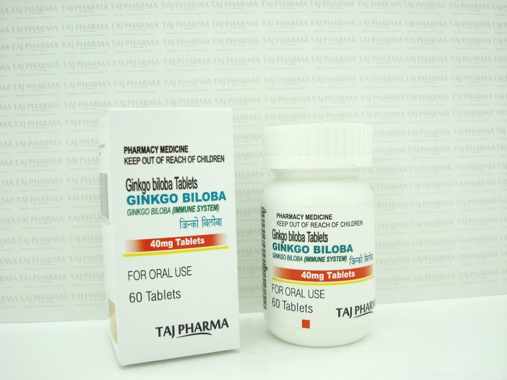 Ginkgo Biloba 40mg tablets