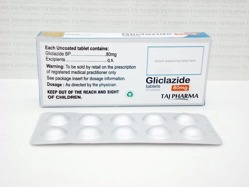 Gliclazide BP 80mg tablets