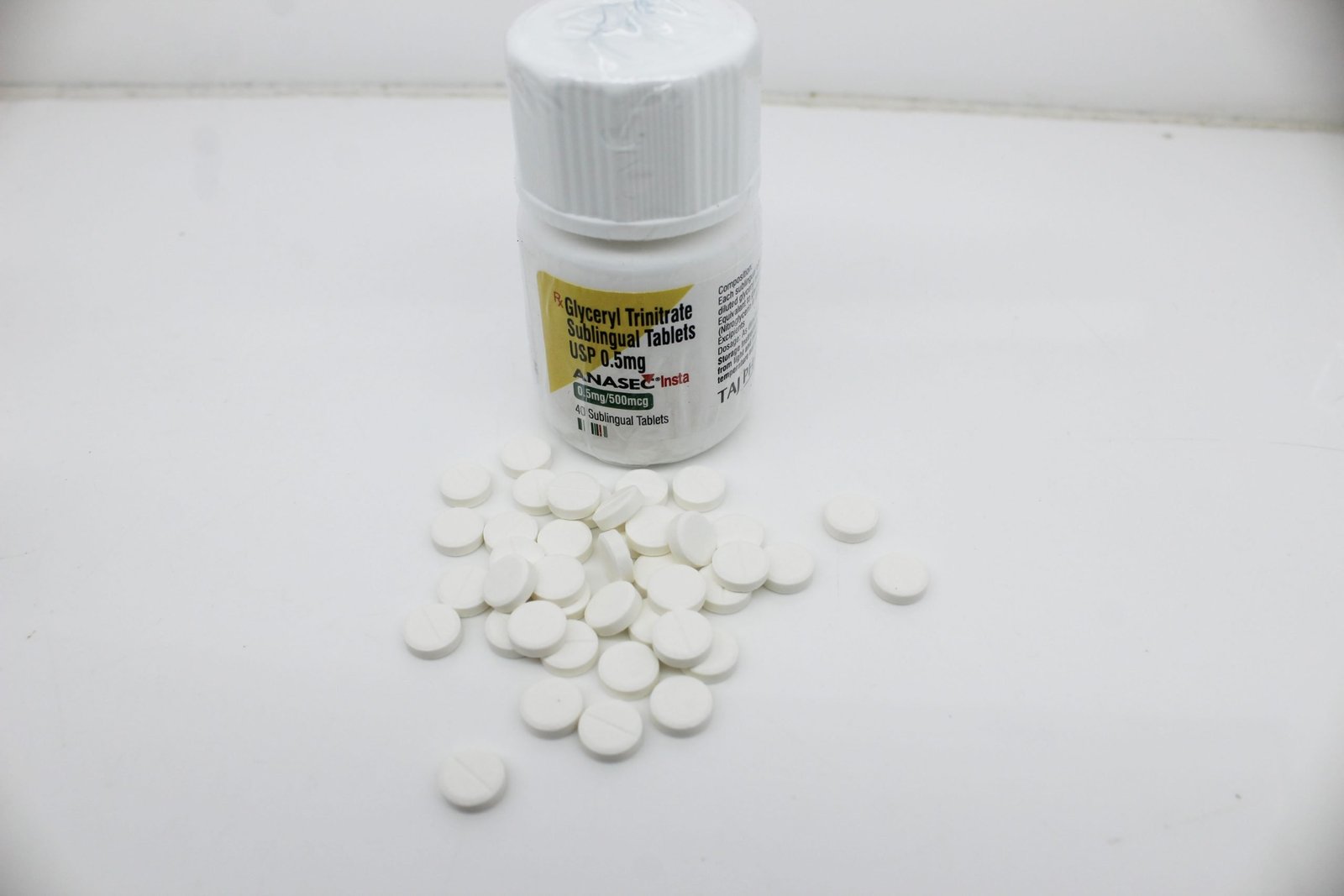 Glyceryl Trinitrate 0.5mg Tablet Manufacturer India