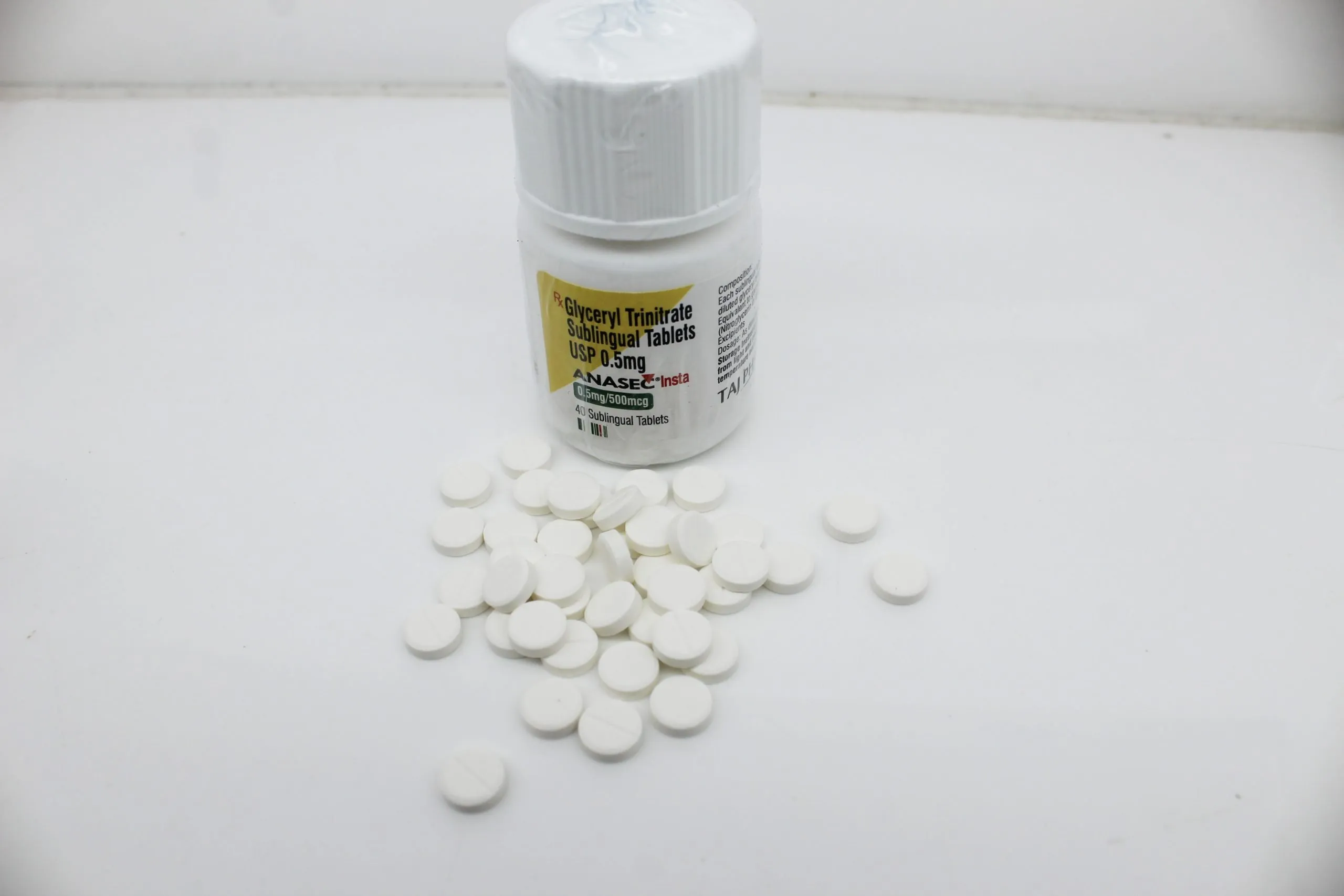Glyceryl Trinitrate 0.5mg Tablet Manufacturer India