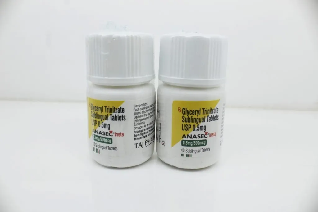 Glyceryl Trinitrate 0.5mg Sublingual Tablet Supplier