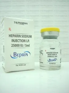 Heparin Sodium Injection Taj Pharmaceuticals, one of the leading Heparin Sodium Injection USP 25000Units/5ml manufacturers in India brings the best-quality products. Taj Pharmaceuticalscompany carries the rich experience in the niche manufacturing of Heparin Sodium Injection USP 25000Units/5ml. Taj Pharmaceuticals is reputed manufacturer and Heparin Sodium Injection USP 25000Units/5ml suppliers in India prefer Taj Pharmaceuticals due to the reliability and purity of products.Taj Pharmaceuticals, the well-known Heparin Sodium Injection USP 25000Units/5ml API manufacturer in India gives the assurance of high-quality and purity. The stringent quality-control ensure that every batch of the drug brings a consistent standard.AsHeparin Sodium Injection USP 25000Units/5ml exporters