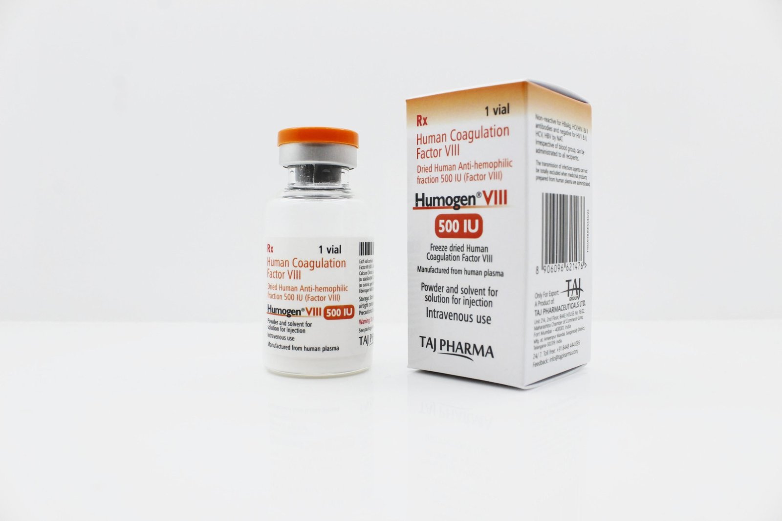 Human Coagulation Factor viii 500IU at Best Price in Mumbai Maharashtra Taj Pharma