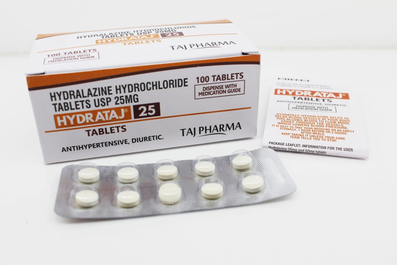 Hydralazine hydrochloride Tablets USP 25mg PAN India Manufacturer