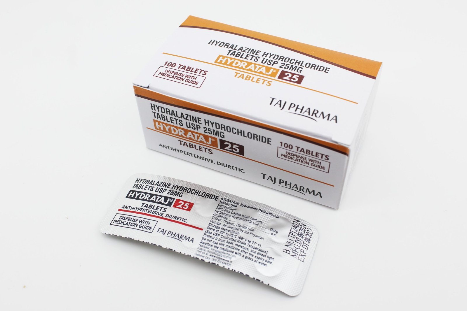 Hydralazine hydrochloride Tablets USP 25mg Supplier and PCD Pharma Franchise