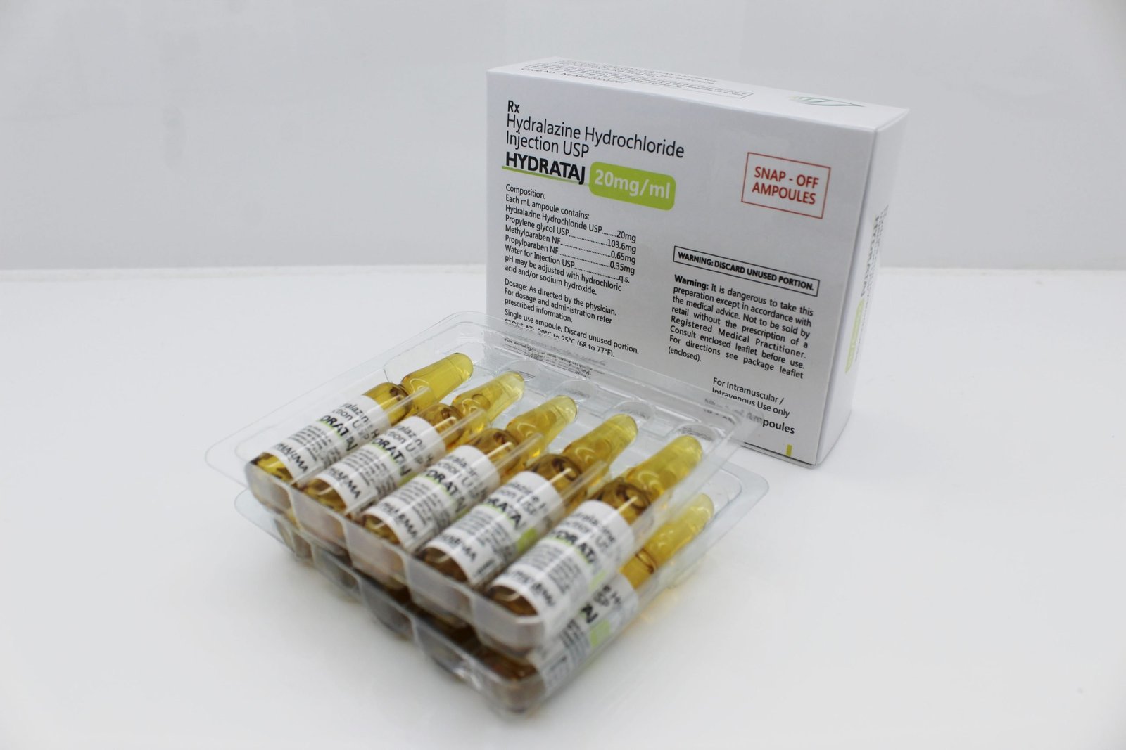 Hydralazine Hydrochloride USP 20mg/ml Manufacturer FDA Approved