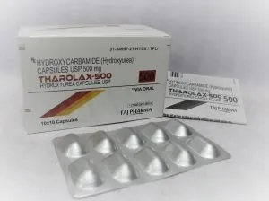 Taj Pharmaceuticals, one of the leading Hydroxyurea Capsules USP 500mg (Tharolax) manufacturers in India brings the best-quality products. Taj Pharmaceuticals company carries the rich experience in the niche manufacturing of Hydroxyurea Capsules. Taj Pharmaceuticals is reputed manufacturer and Hydroxyurea Capsules USP 500mg (Tharolax) Hydroxycarbamide (Hydroxyurea) Tharolax 500mg Taj Pharma India
