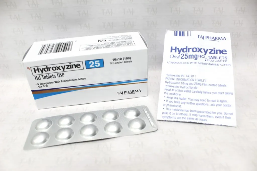 Hydroxyzine Hcl Tablets USP-25mg Taj Pharma